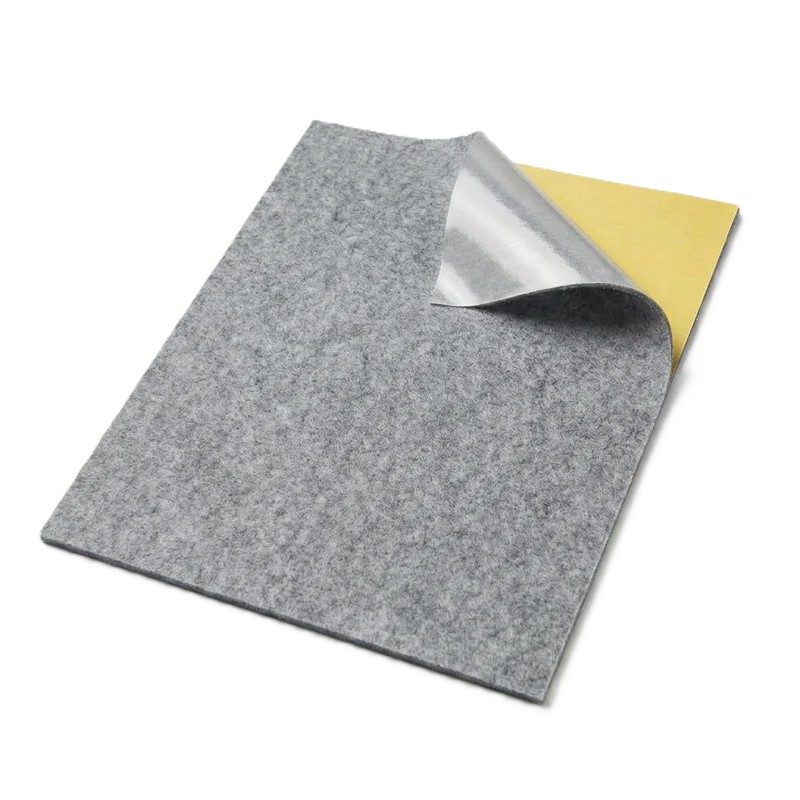 Premium Filz Silbergrau mit Haftkleber