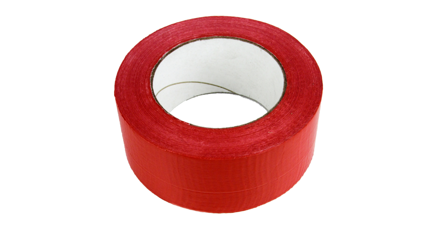 ein Rolle rotes Gewebeband