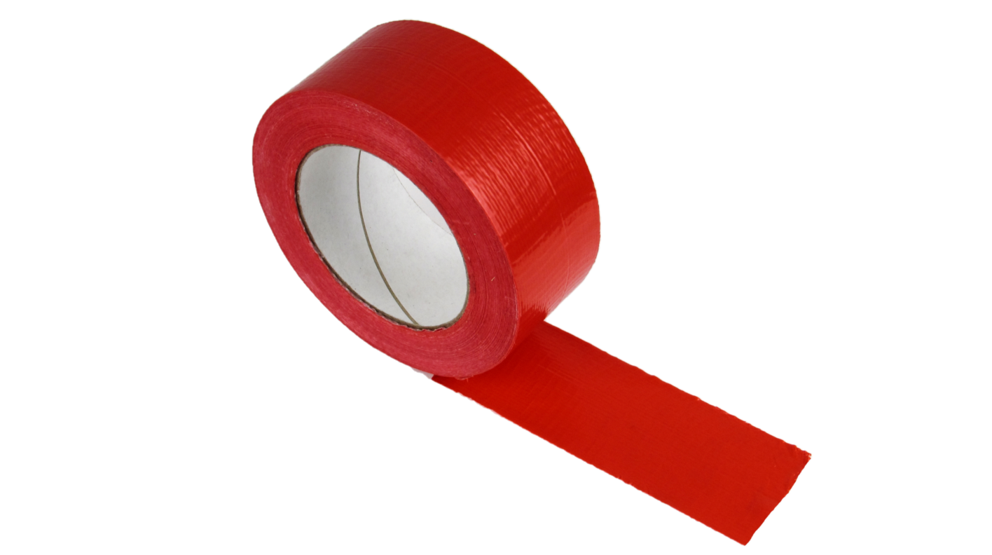 ein Rolle rotes Gewebeband