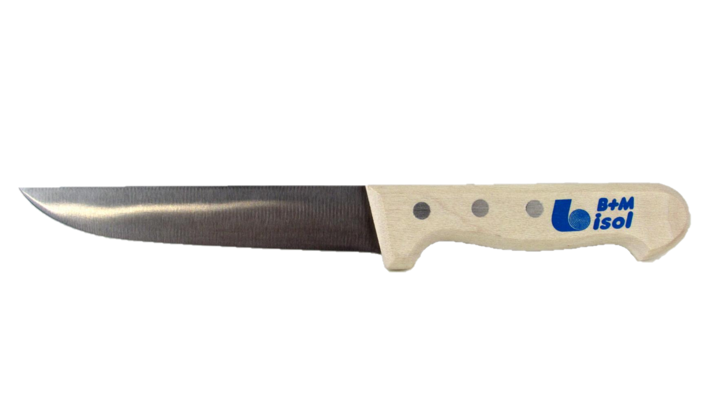 Isoliermesser mit Holzgriff u. B+M Logo